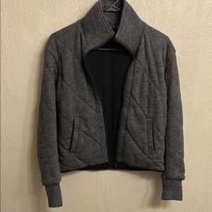 Lululemon Athletica Women  Gray Quilted Pockets Coat Size Small